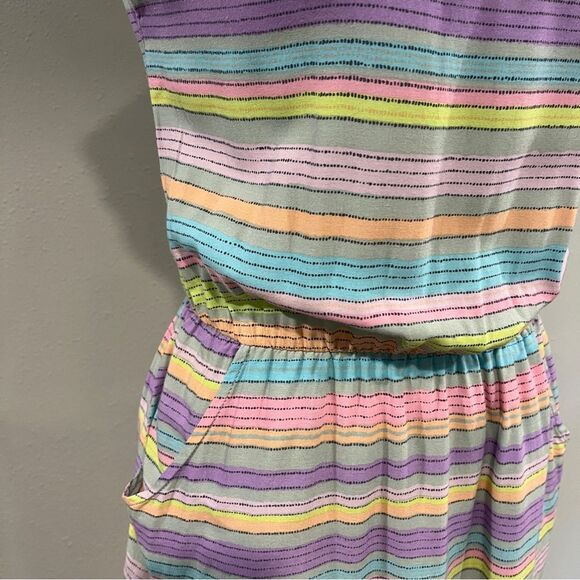 Mossimo Striped Multicolor short sleeve Casual Dress size small - Picture 3 of 11